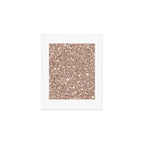 Rose Gold Glitter Sequin Art Print Gallery Image 1
