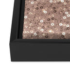 Rose Gold Glitter Sequin Framed Canvas Print Gallery Image 3