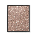 Rose Gold Glitter Sequin Framed Canvas Print Gallery Image 8