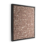 Rose Gold Glitter Sequin Framed Canvas Print Gallery Image 2