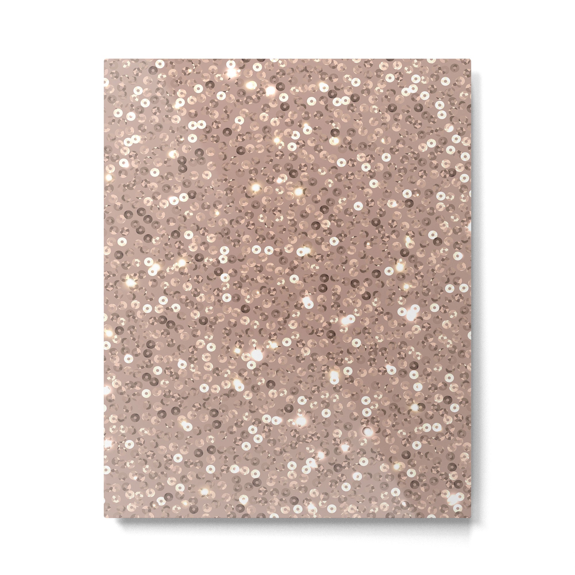 Rose Gold Glitter Sequin Metal Print Gallery Image 6