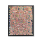 Rose Petag Tabriz Antique Persian Framed Canvas Print Gallery Image 6