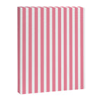 Rose Pink & White Cabana Stripe Canvas Print Gallery Image 8