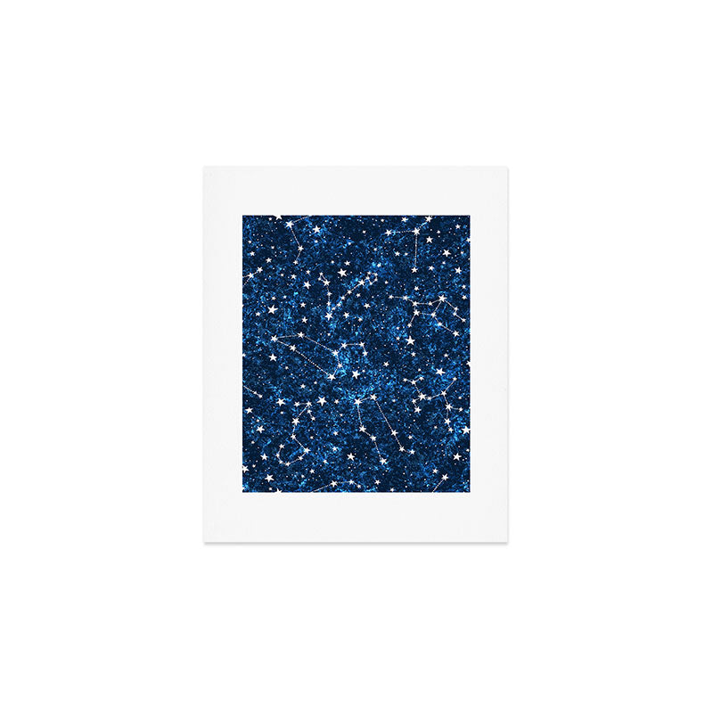 Starry Night Sky Cosmic Constellations Art Print Gallery Image 1