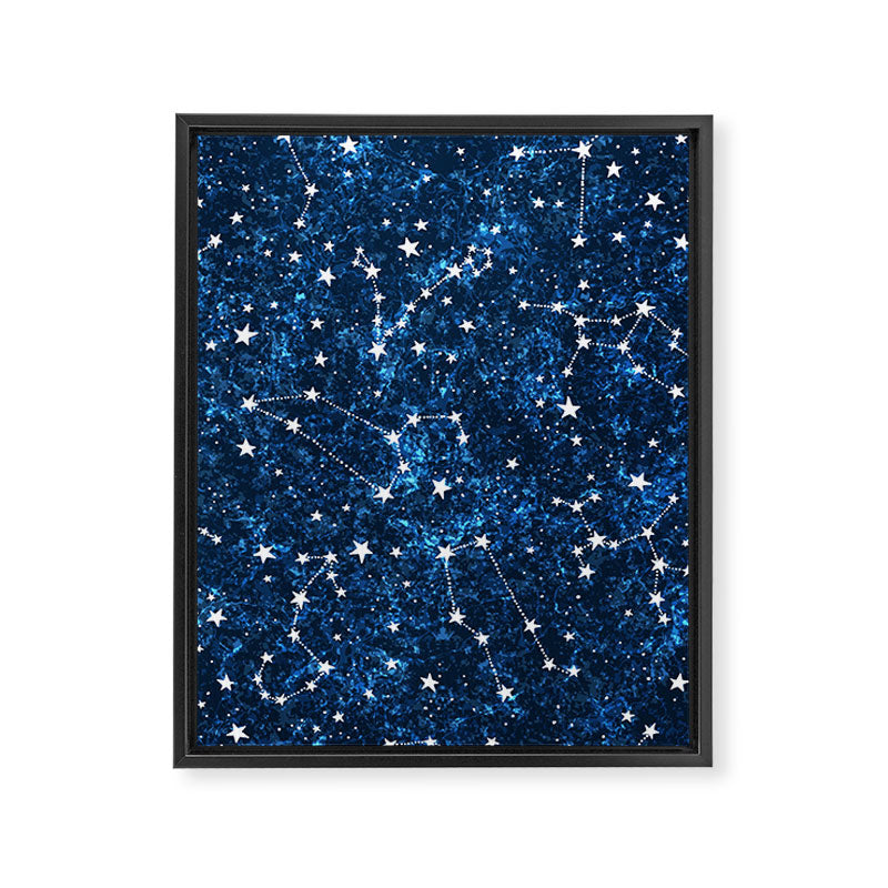 Starry Night Sky Cosmic Constellations Framed Canvas Print Gallery Image 8