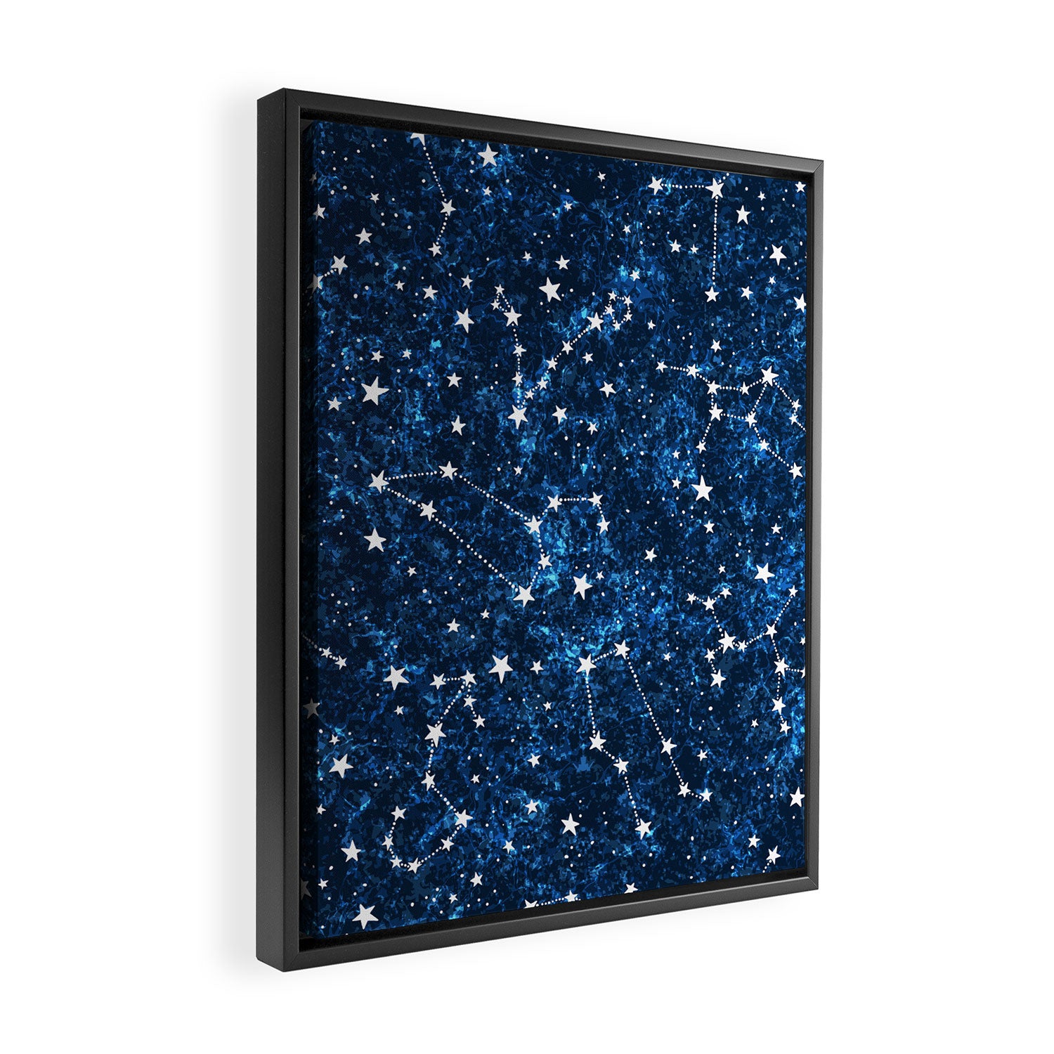 Starry Night Sky Cosmic Constellations Framed Canvas Print Gallery Image 2