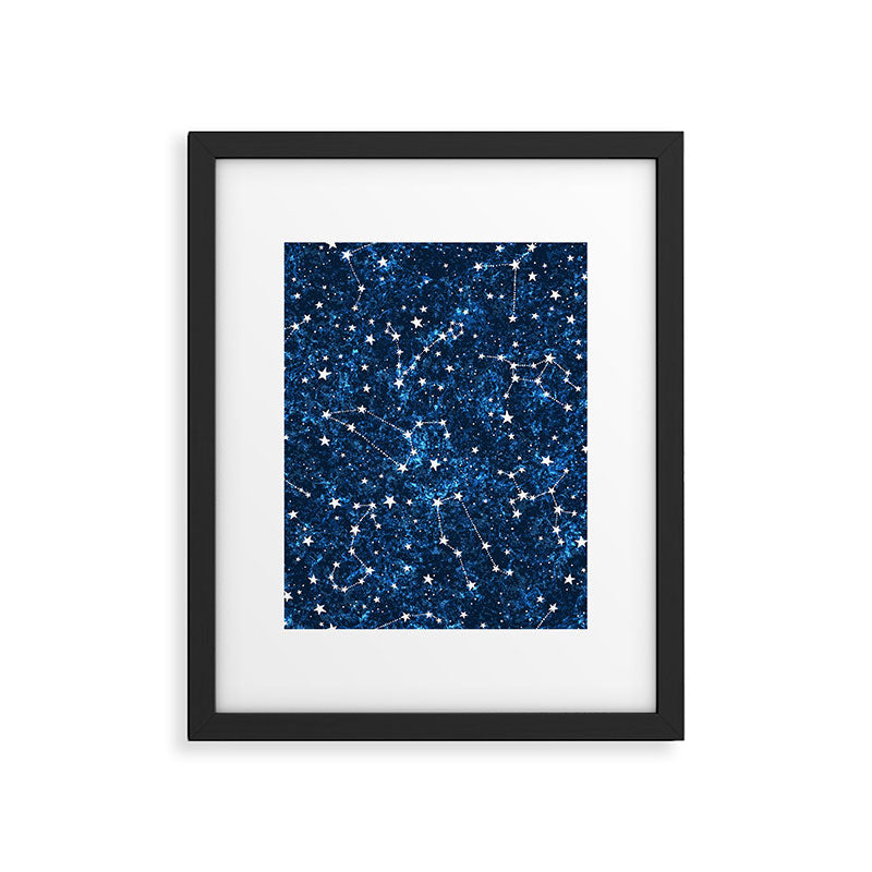 Starry Night Sky Cosmic Constellations Framed Art Print Gallery Image 6