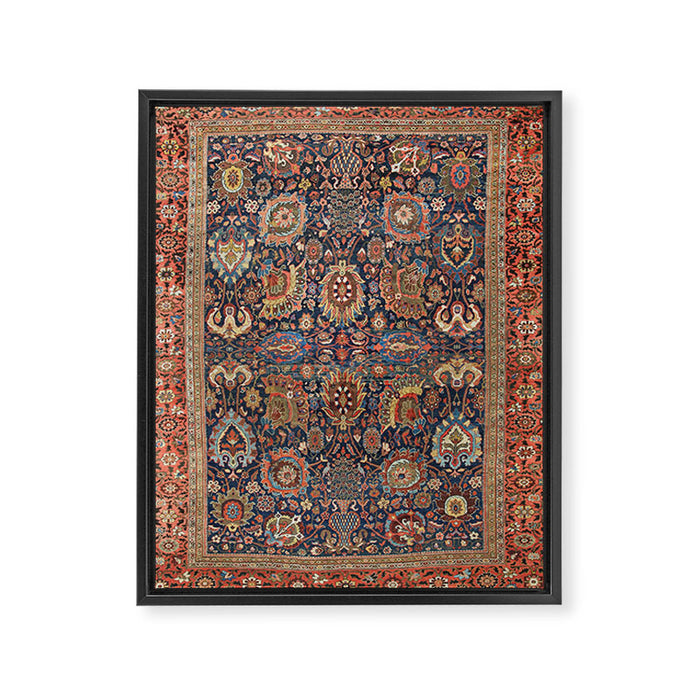 Sultanabad Antique Persian Framed Canvas Print Gallery Image 1