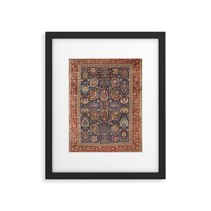 Sultanabad Antique Persian Framed Art Print Gallery Image 5