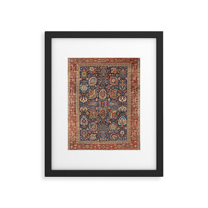 Sultanabad Antique Persian Framed Art Print Gallery Image 1