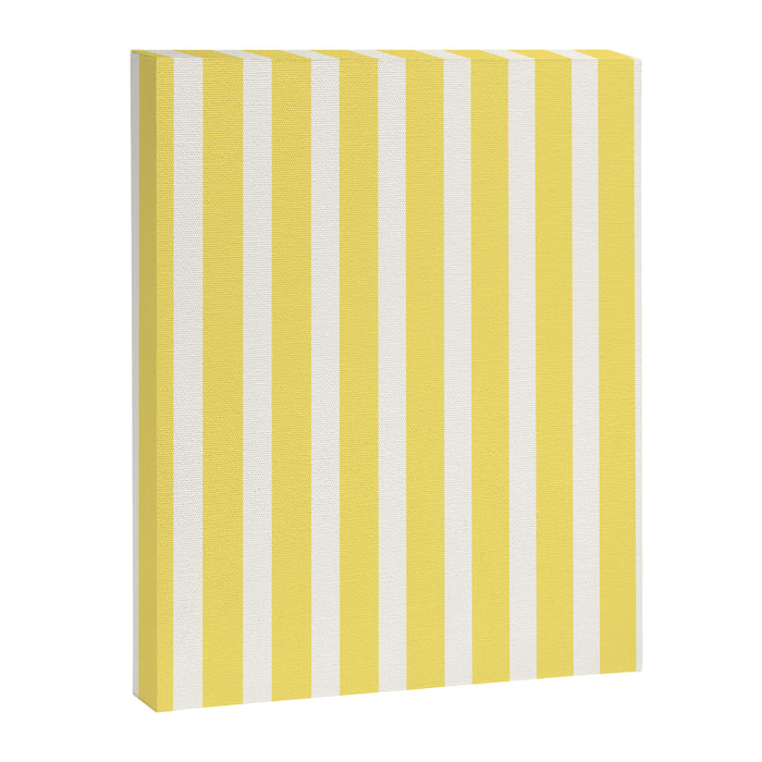 Sunshine Yellow Simple Stripe Canvas Print Gallery Image 1