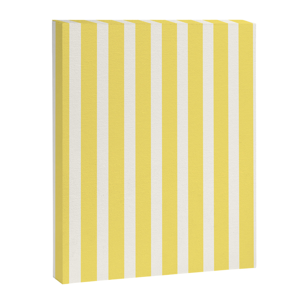 Sunshine Yellow Simple Stripe Canvas Print Gallery Image 8