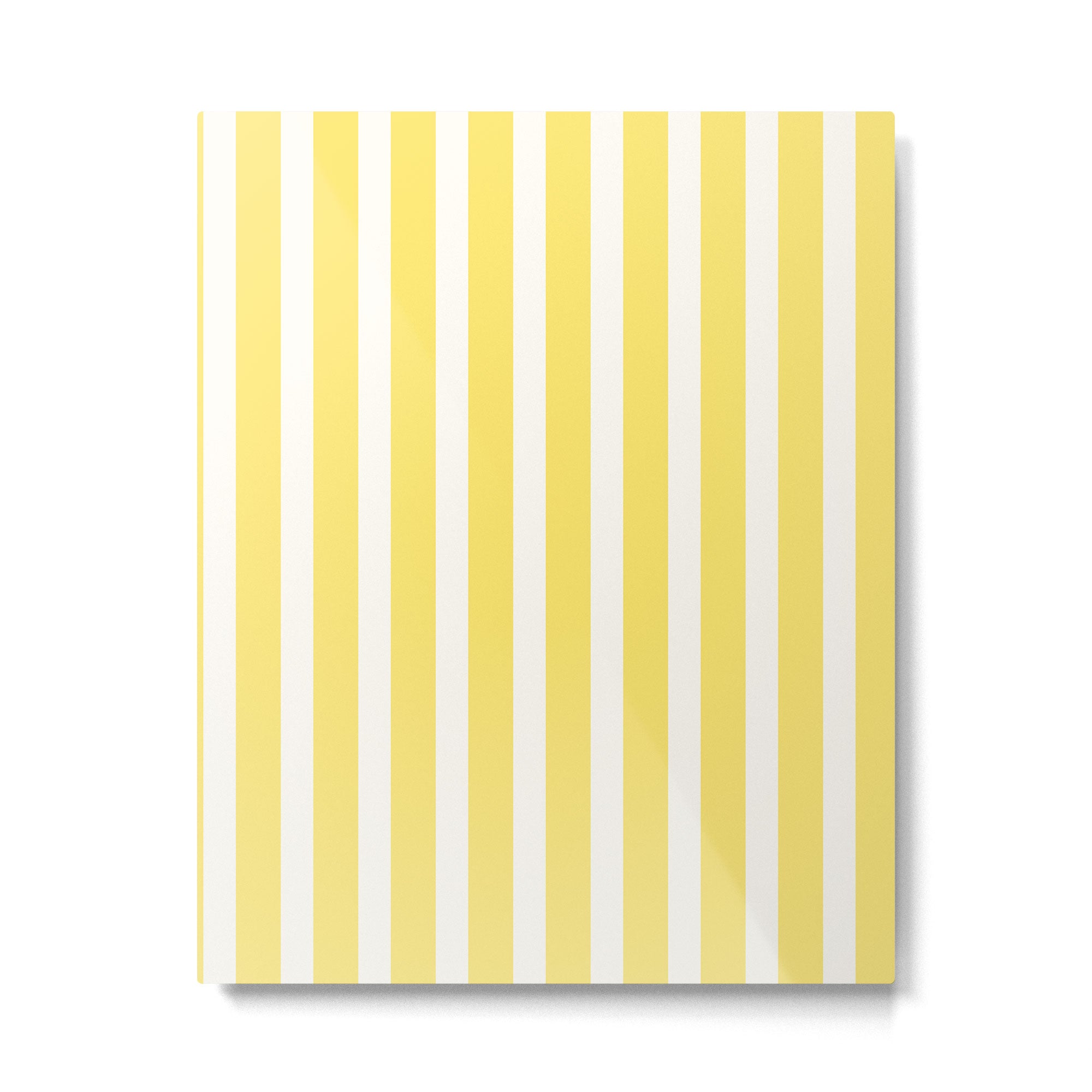 Sunshine Yellow Simple Stripe Metal Print Gallery Image 6