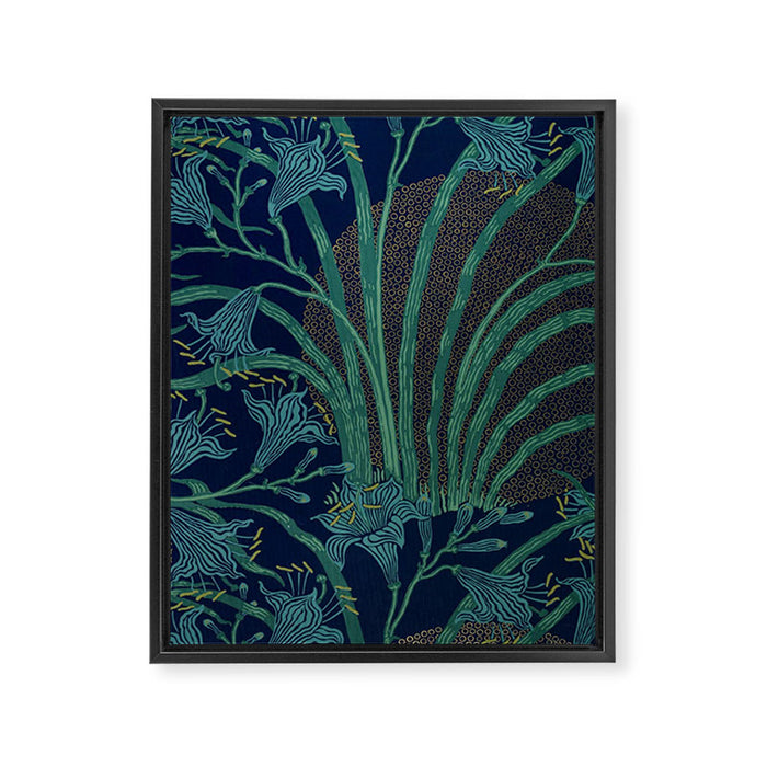 The Day Lily by Walter Crane Framed Canvas Print Gallery Image 1