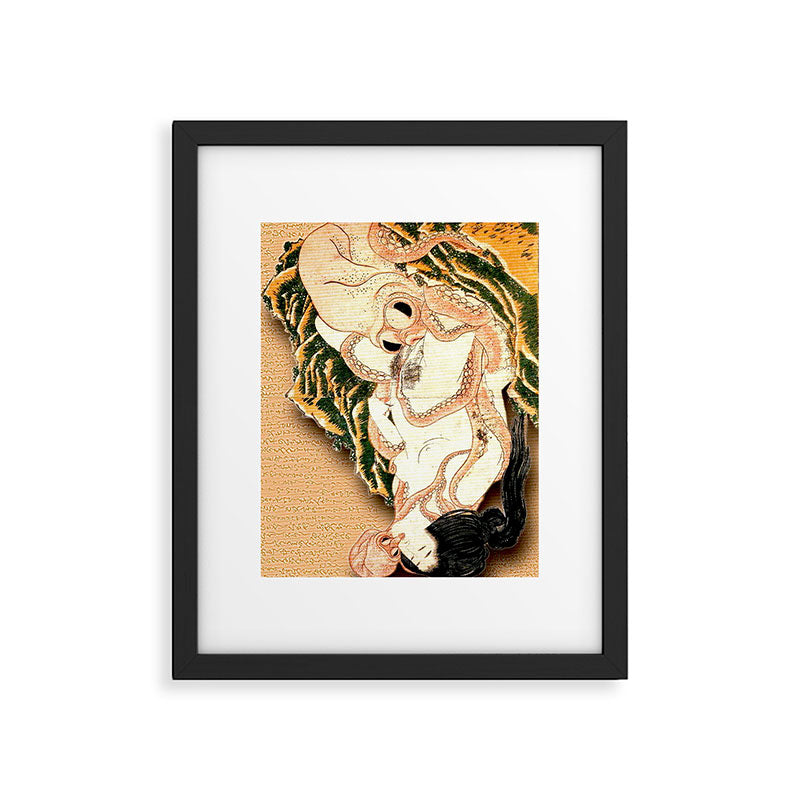 The Dream of the Fisherman's Wife by Katsushika Hokusai Framed Art Print Gallery Image 5