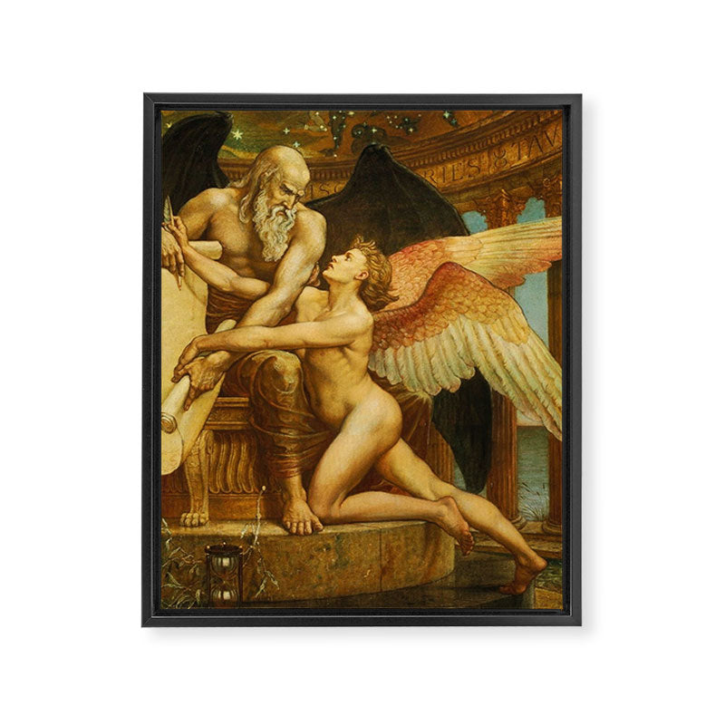 The Roll of Fate by Walter Crane Framed Canvas Print Gallery Image 8
