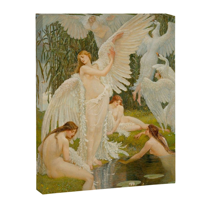 The Swan Maidens by Walter Crane Canvas Print Gallery Image 1