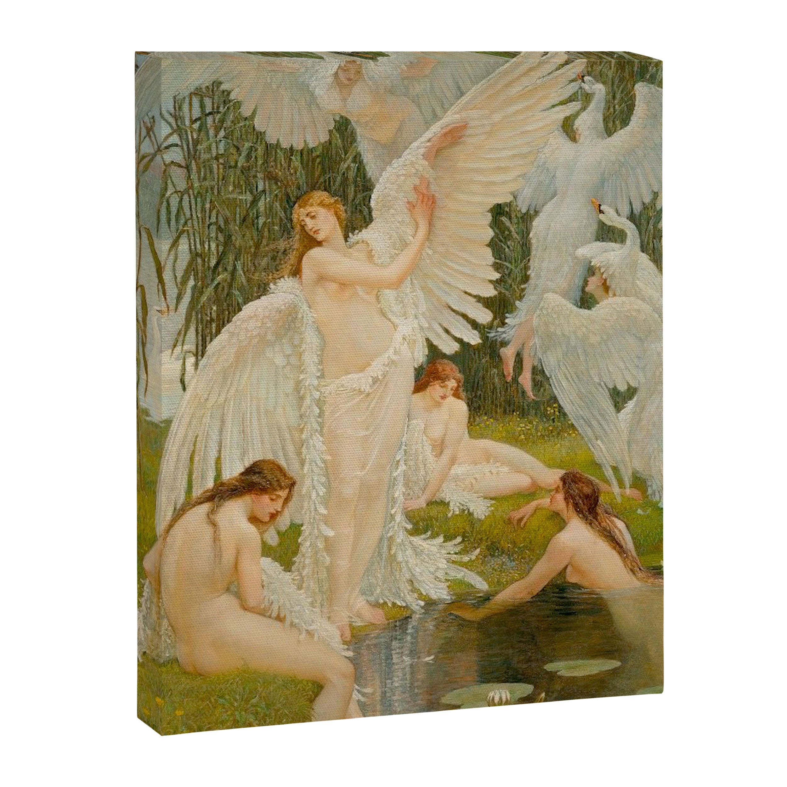The Swan Maidens by Walter Crane Canvas Print Gallery Image 6