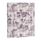 Toile de Jouy French Vintage Pastoral Plum & Cream Stripe Canvas Print Gallery Image 6