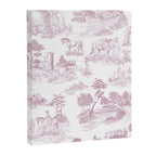 Toile de Jouy French Vintage Rose Lilac Blush & White Canvas Print Gallery Image 6