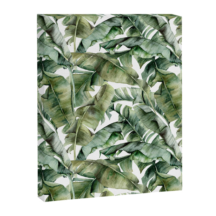 Tropical Banana Leaf Botanical Canvas Print Gallery Image 1