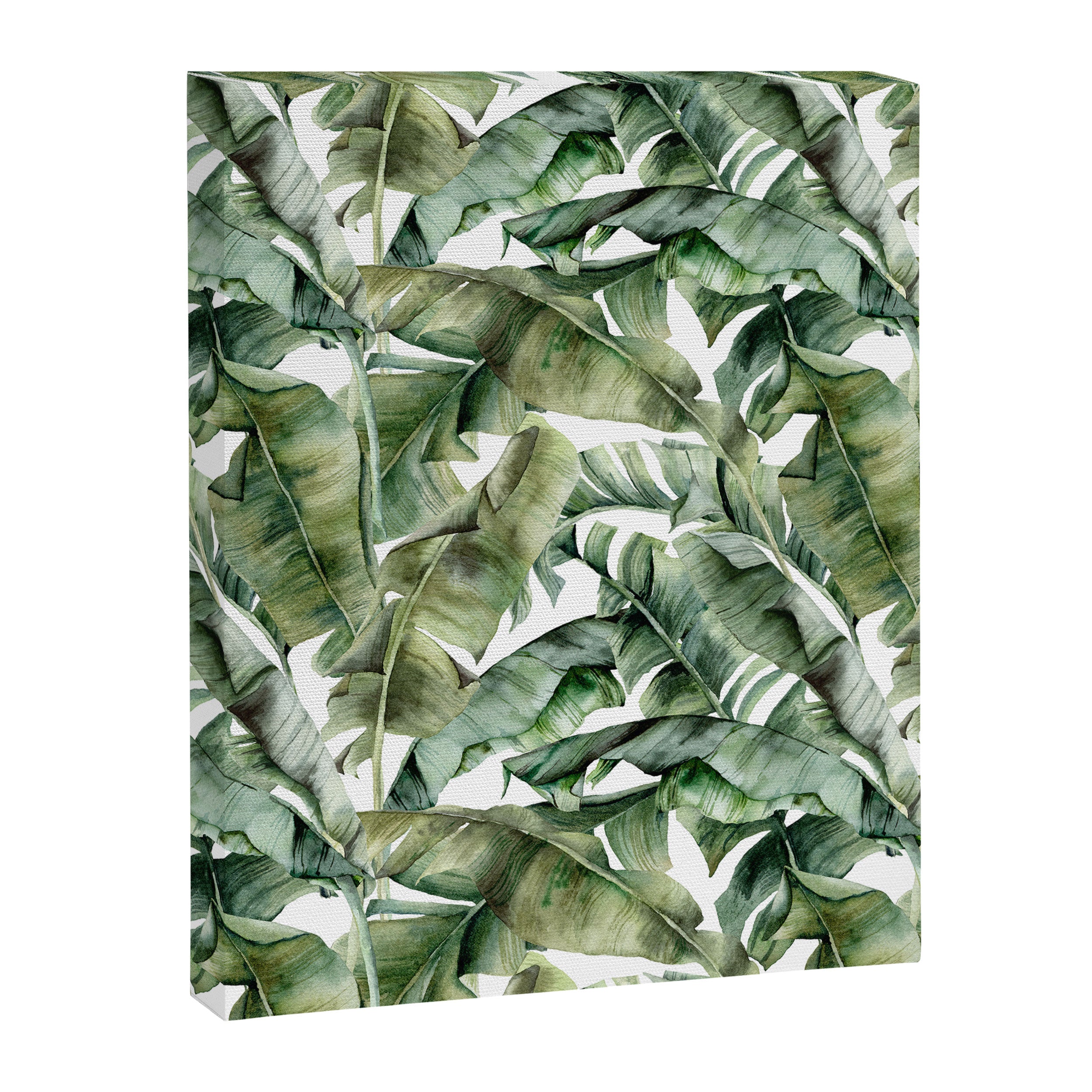 Tropical Banana Leaf Botanical Canvas Print Gallery Image 8