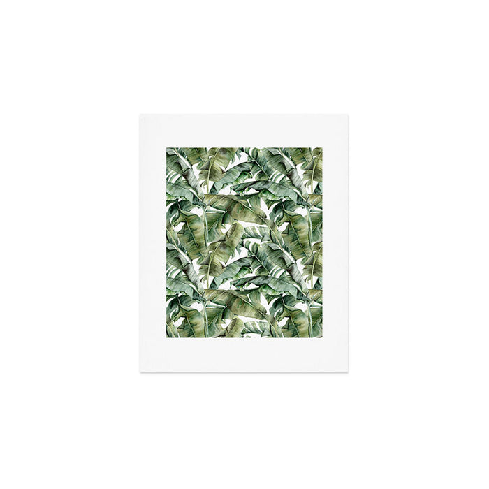Tropical Banana Leaf Botanical Art Print Gallery Image 1