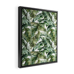 Tropical Banana Leaf Botanical Framed Canvas Print Gallery Image 2