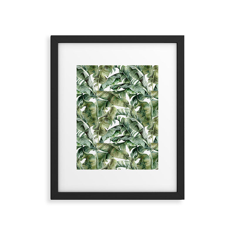 Tropical Banana Leaf Botanical Framed Art Print Gallery Image 6