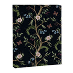 Tropical Chinoiserie Dark Peony Floral Canvas Print Gallery Image 6