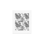 Tropical Toile de Jouy Exotic Safari Lion & Giraffe Art Print Gallery Image 1