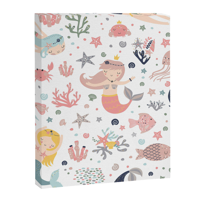 Under The Sea Magical Mermaids & Starfish Canvas Print Gallery Image 1
