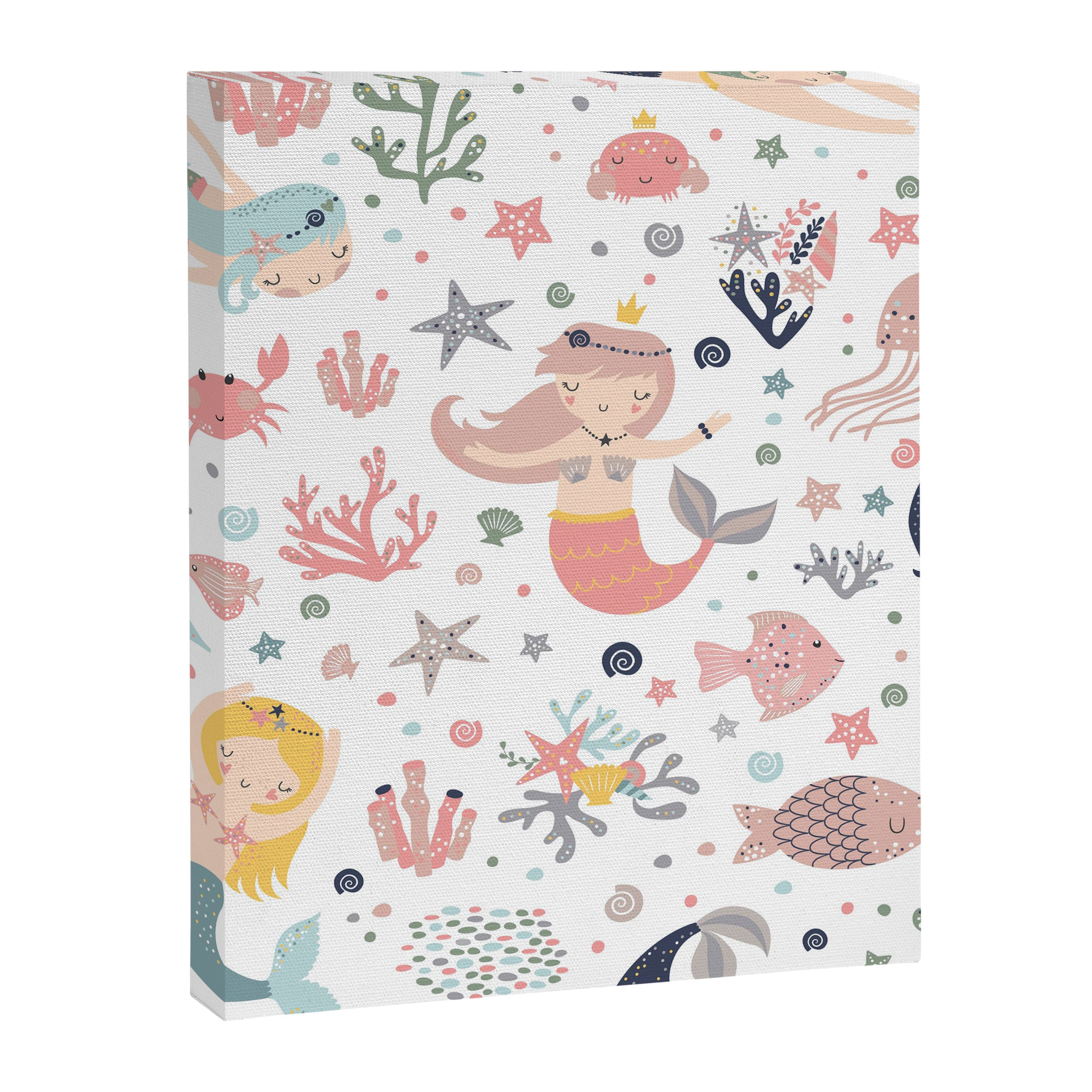 Under The Sea Magical Mermaids & Starfish Canvas Print Gallery Image 8