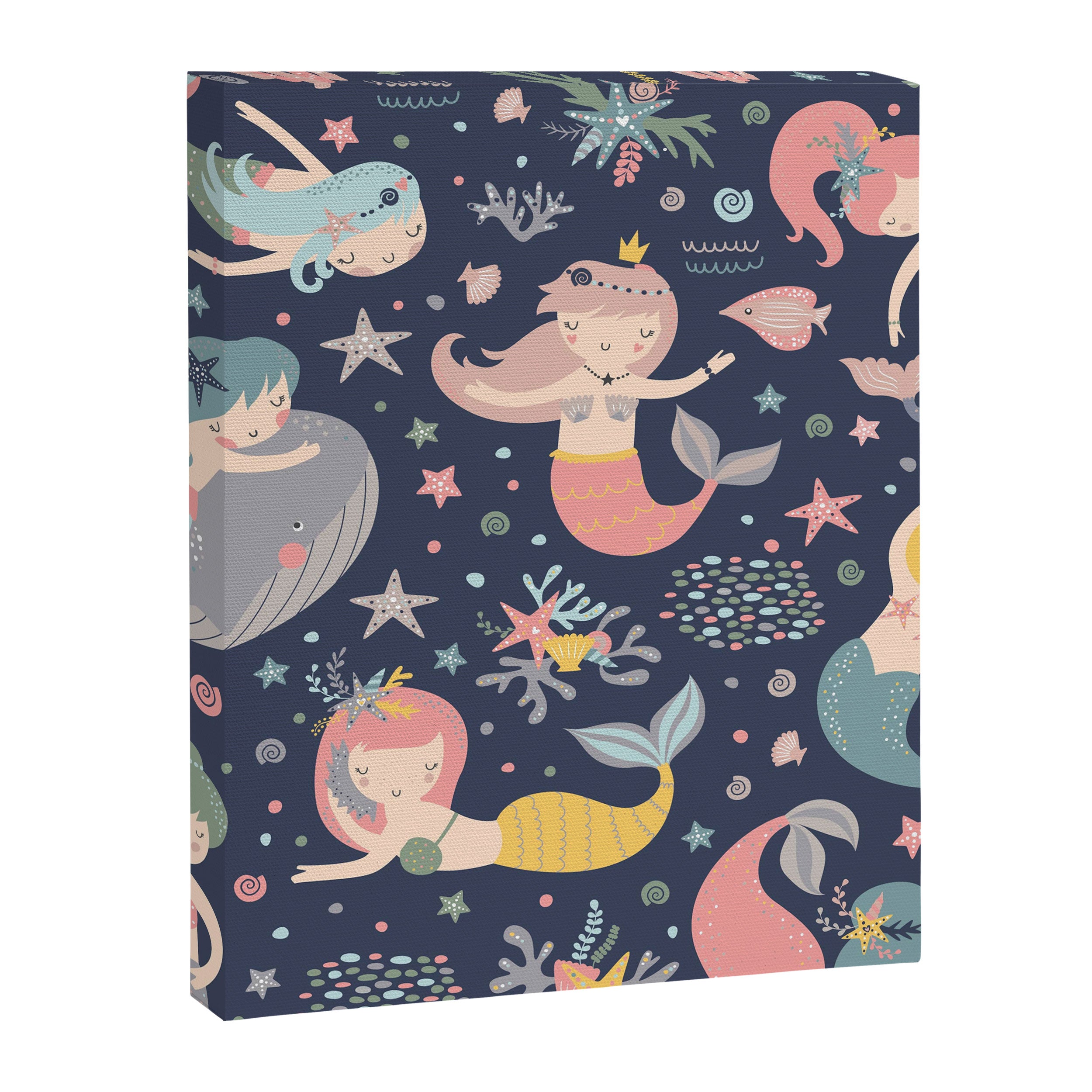 Under The Sea Mermaids, Whale & Starfish Canvas Print Gallery Image 8