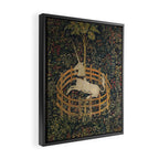 Unicorn In Captivity 'The Lady and the Unicorn' Medieval Tapestry Framed Canvas Print Gallery Image 2