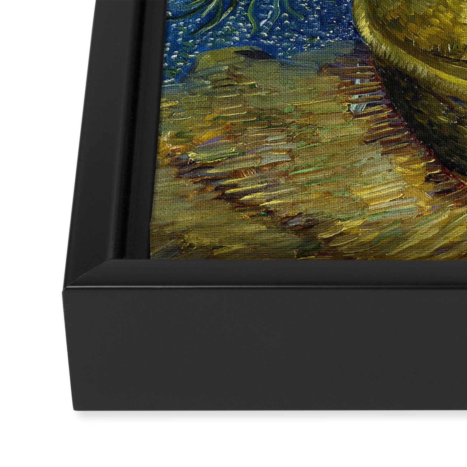Vincent van Gogh Imperial Fritillaries in a Copper Vase 1887 (High Res & Restored Color Edit) Framed Canvas Print Gallery Image 3