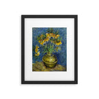 Vincent van Gogh Imperial Fritillaries in a Copper Vase 1887 (High Res & Restored Color Edit) Framed Art Print Gallery Image 5