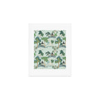 Vintage Chinoiserie Summer Pagoda Bridge Garden Landscape Art Print Gallery Image 1