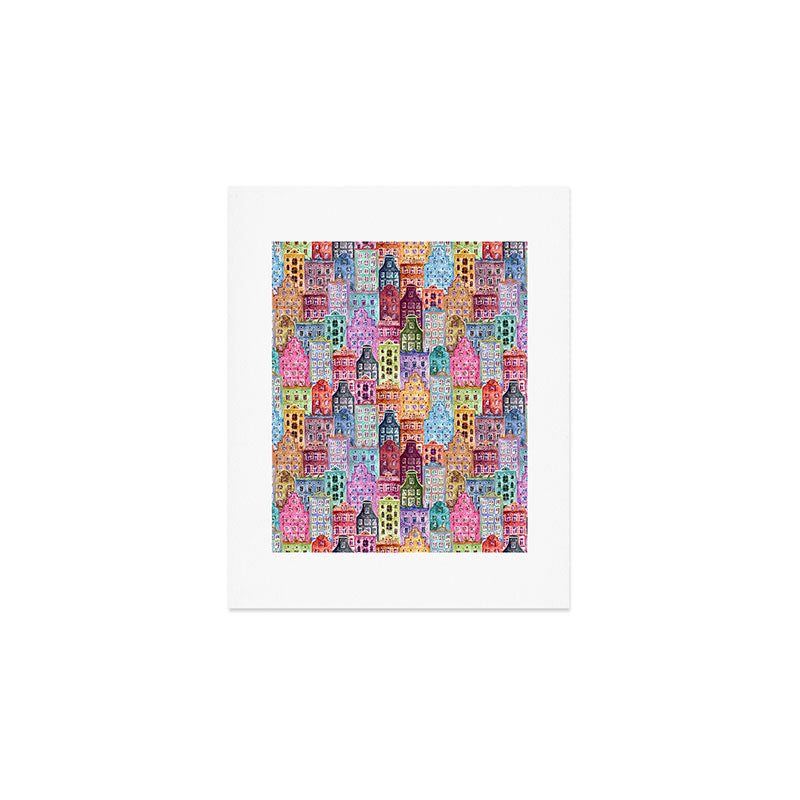 Vintage Gingerbread Town Art Print Gallery Image 1