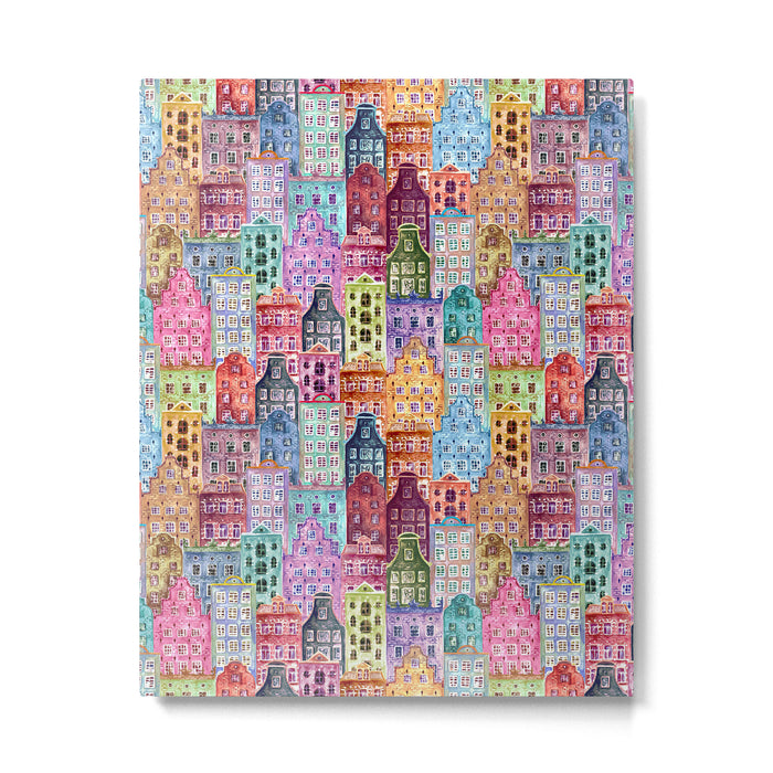 Vintage Gingerbread Town Metal Print Gallery Image 1