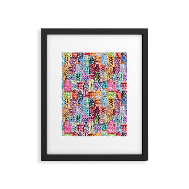 Vintage Gingerbread Town Framed Art Print Gallery Image 6