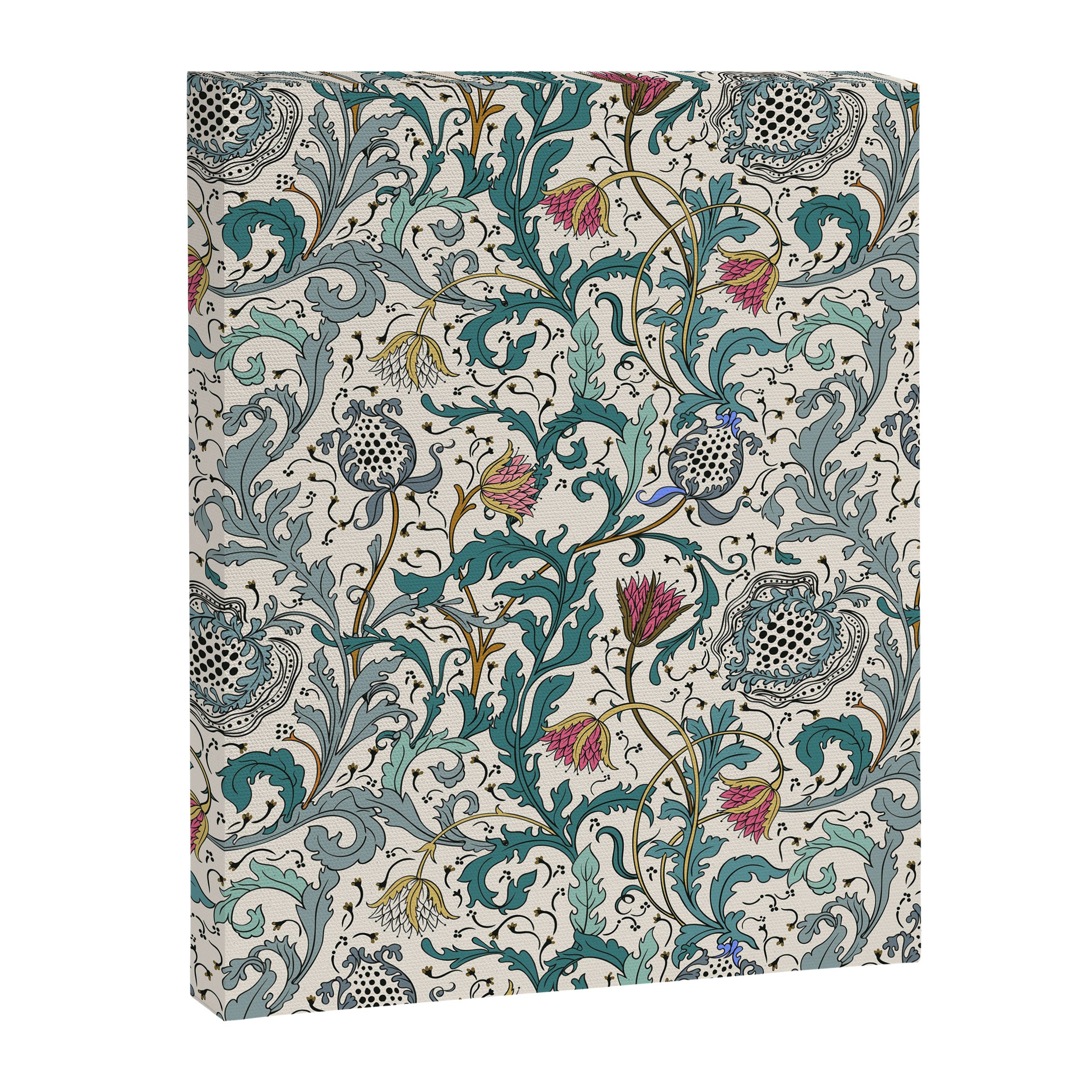 Walter Crane Teazle Art Nouveau Floral Canvas Print Gallery Image 8