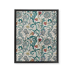 Walter Crane Teazle Art Nouveau Floral Framed Canvas Print Gallery Image 8