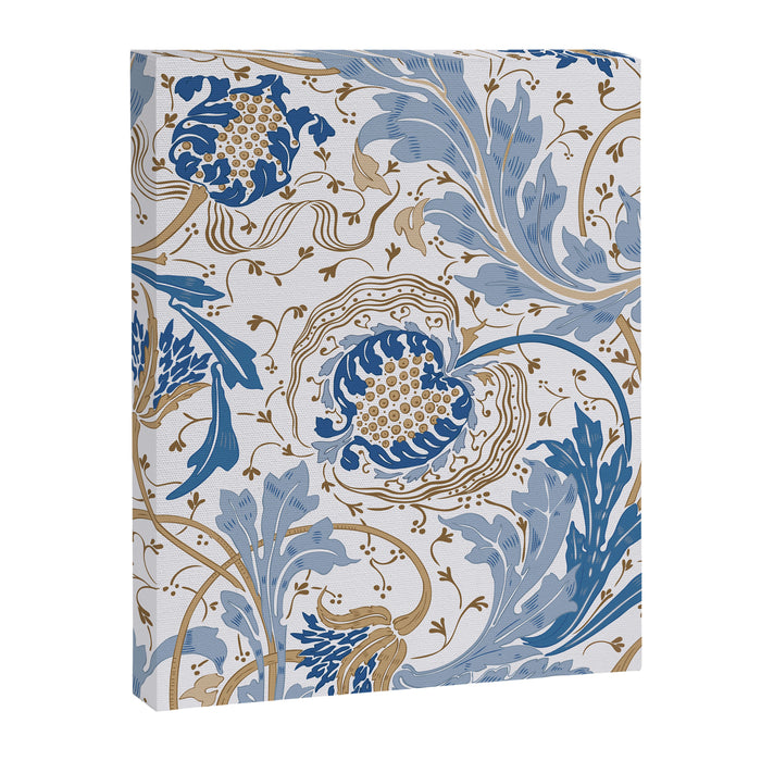 Walter Crane Teazle Art Nouveau Powder Blue Canvas Print Gallery Image 1