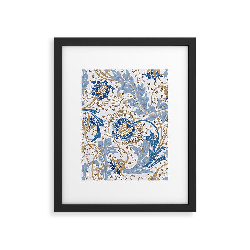 Walter Crane Teazle Art Nouveau Powder Blue Framed Art Print Gallery Image 6