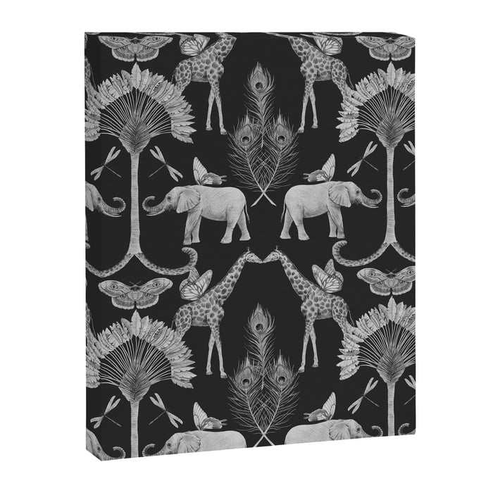 Whimsical African Safari Pattern Canvas Print Gallery Image 1