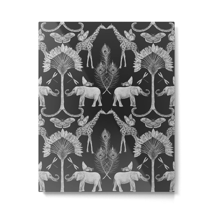 Whimsical African Safari Pattern Metal Print Gallery Image 1