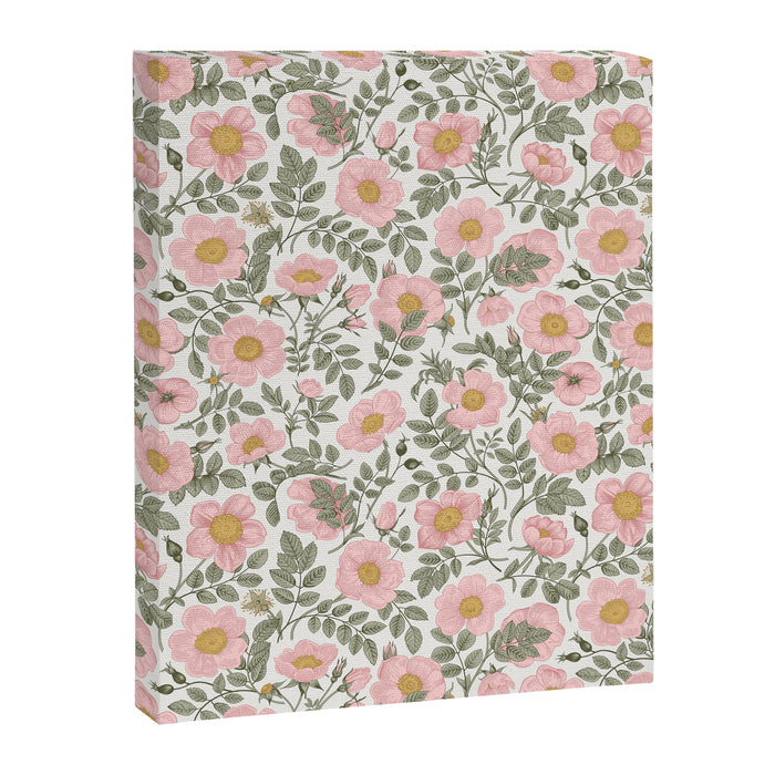 Wild Roses Cottage Garden Summer Floral Pattern Canvas Print Gallery Image 1
