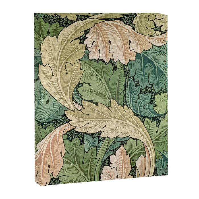 William Morris Acanthus Forest Green Canvas Print Gallery Image 1