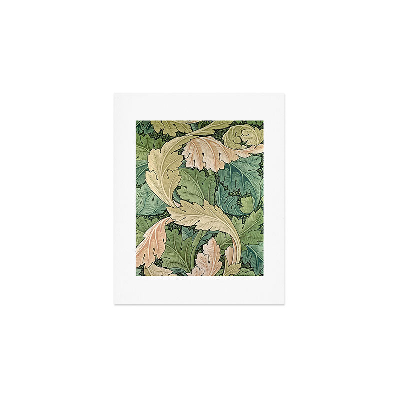 William Morris Acanthus Forest Green Art Print Gallery Image 1